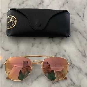 Ray-Ban mirrored aviators